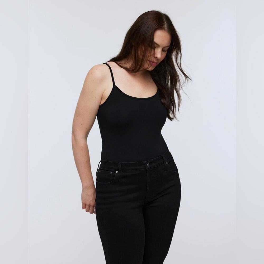 Madewell Black Tank Thong Bodysuit Size XS NO414
